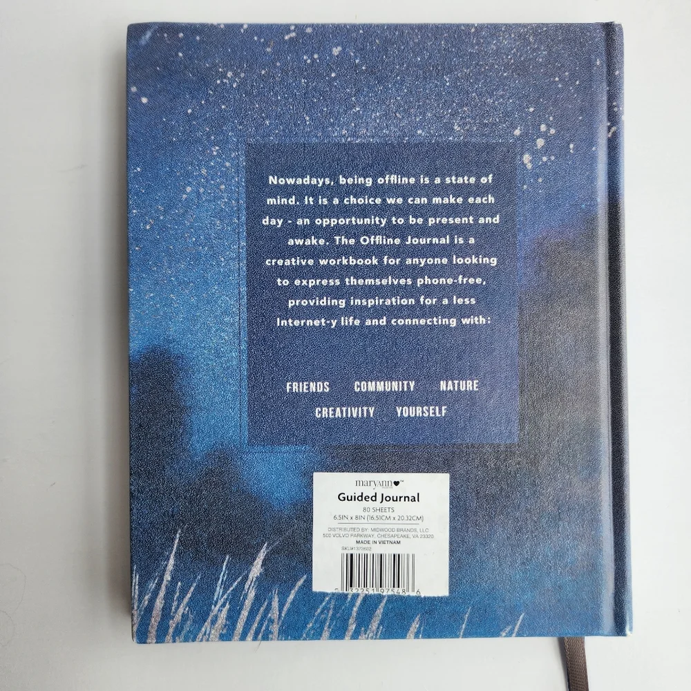 NWT Blue and Gold Guided Journal With 2 Bookmarks Morning/Evening Journal